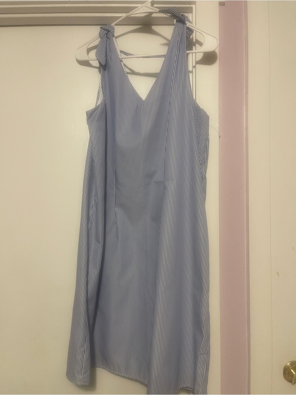 Betsey's Boutique Shop Blue & White Pinstripe Sundress